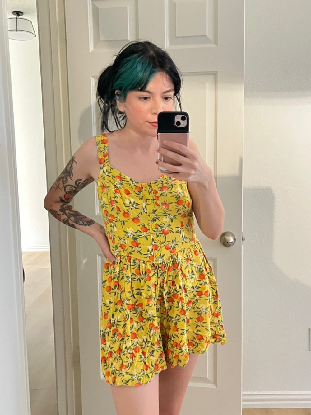 Wild Fable Citrus Orange Romper